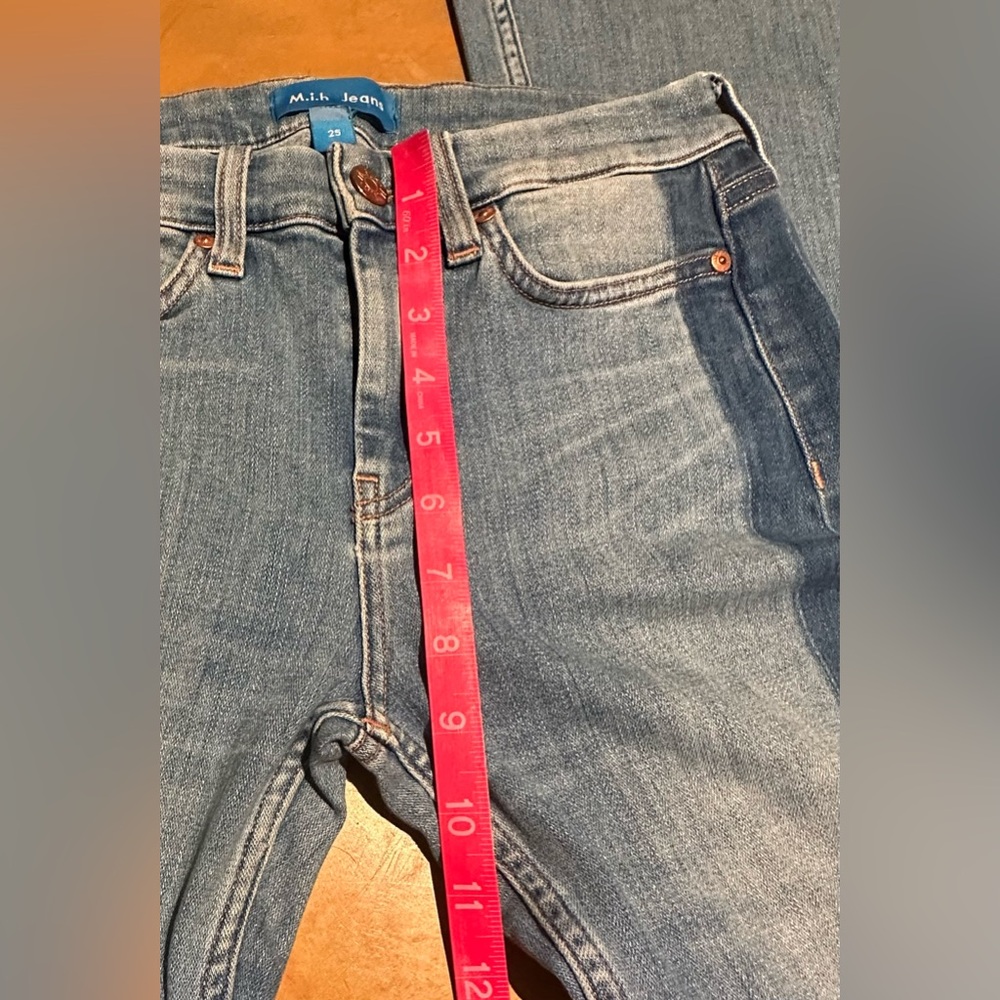 M.i.h. Lou High Rise Cropped Bell Jeans Two Tone, Size 25, Great Condition! - Picture 7 of 10